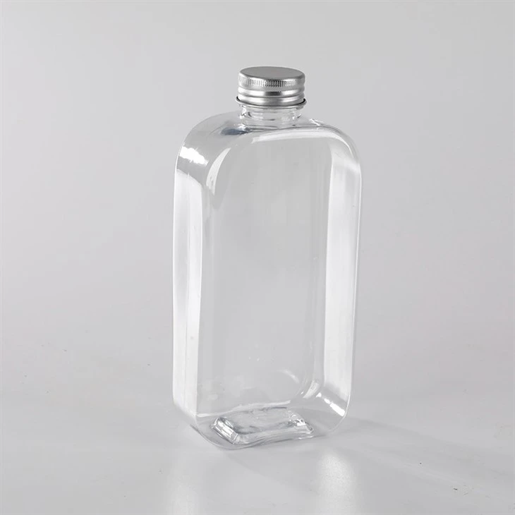 Plastic Clear Flat Bottle 350ml