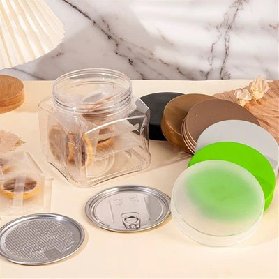 Kev cai yas Clear Square Jars