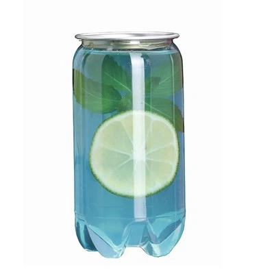 Plastic Clear Drink Can